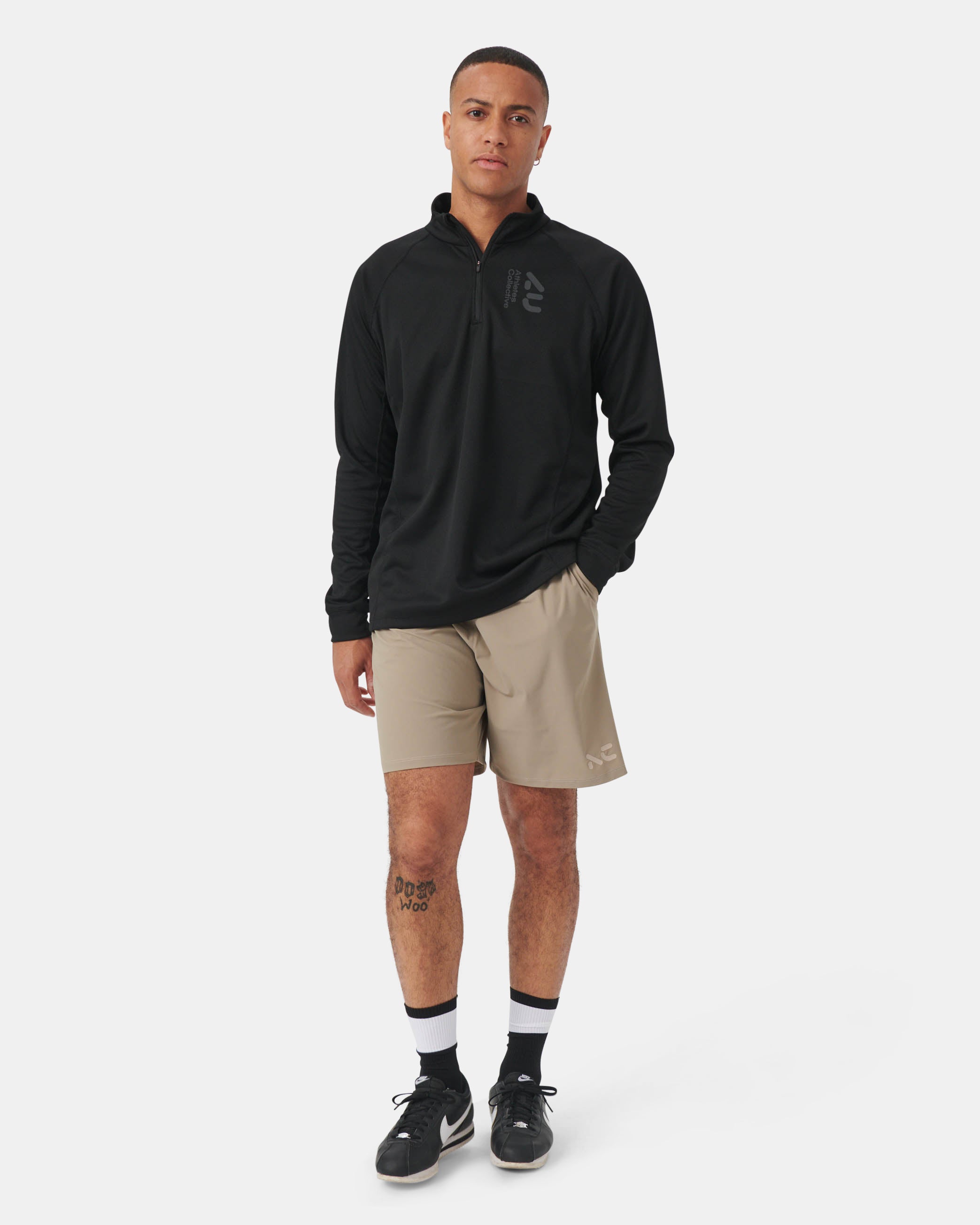 Athletes Collective The Half Zip Sweatshirt 4000 Black