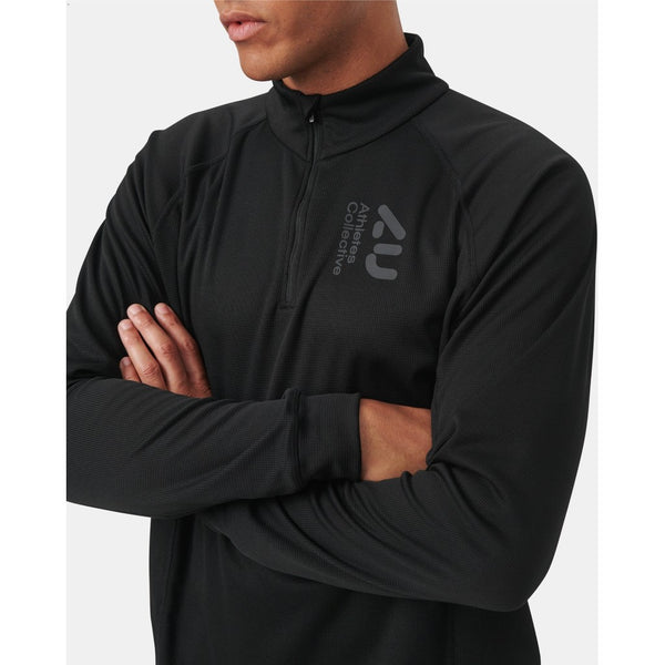 The Half Zip - Black